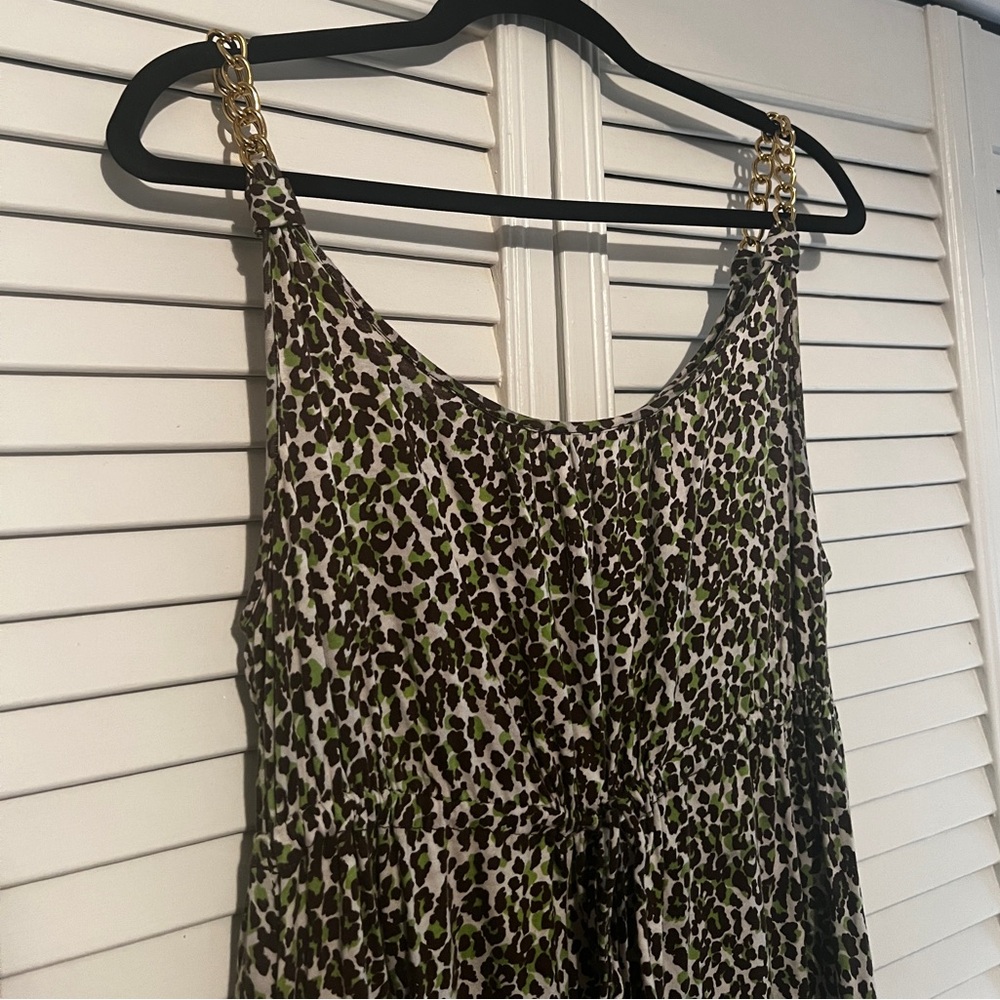 Michael Kors | Green Cheetah Sundress